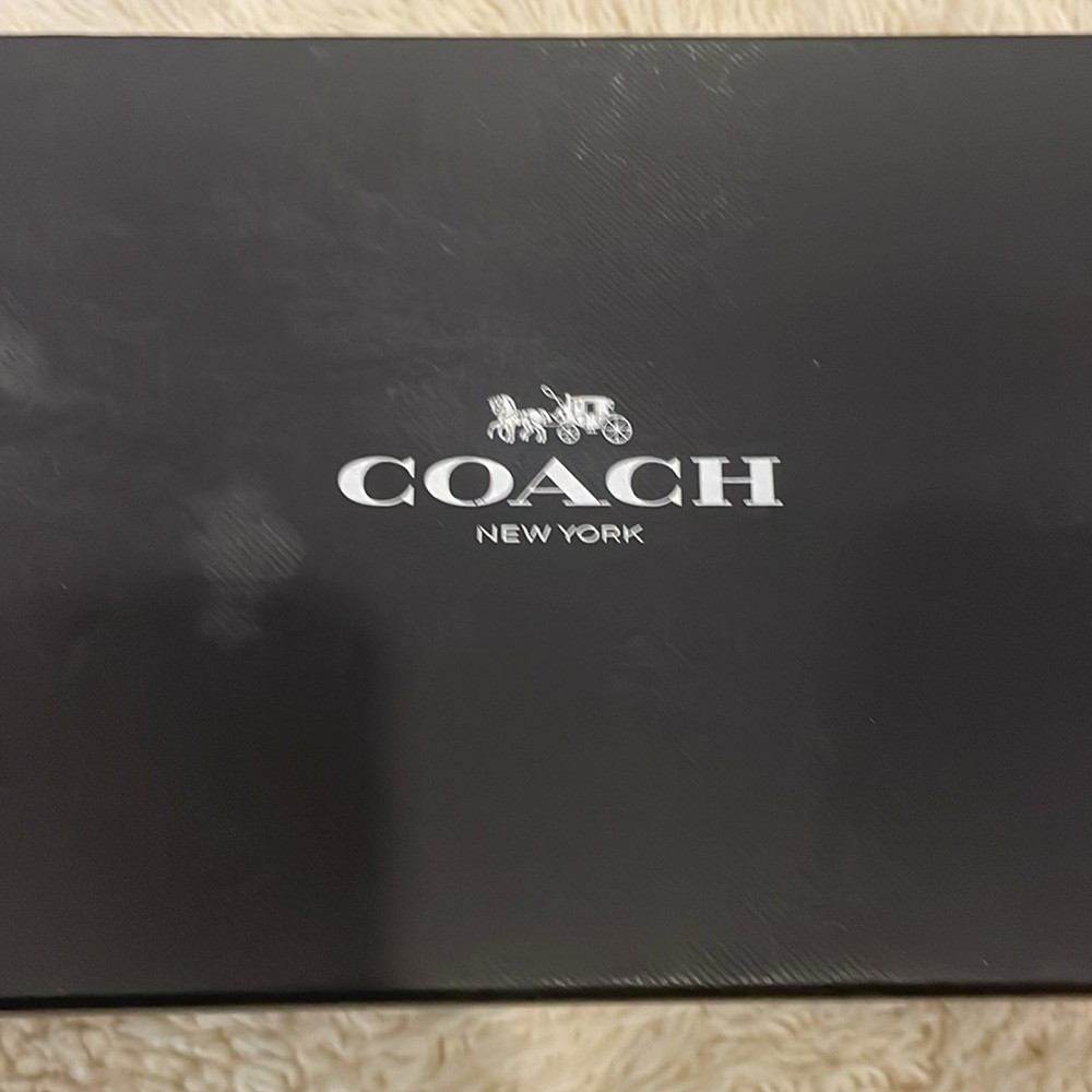 NIB Women's Size 8 1/2Coach G1993 Unipump Jet Mirror Leather 1.5" Heels In Black